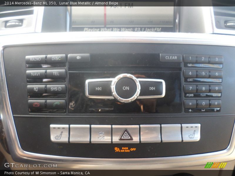 Lunar Blue Metallic / Almond Beige 2014 Mercedes-Benz ML 350