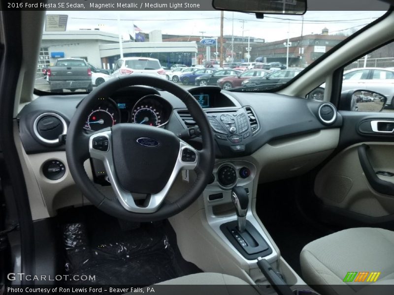 Magnetic Metallic / Medium Light Stone 2016 Ford Fiesta SE Sedan