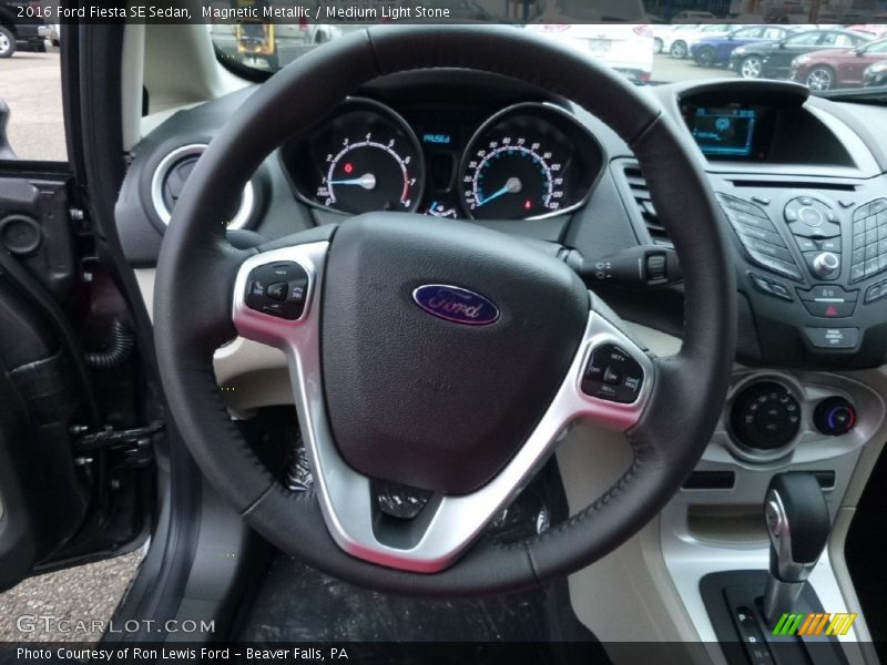 Magnetic Metallic / Medium Light Stone 2016 Ford Fiesta SE Sedan