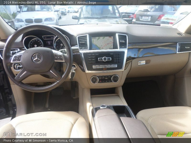 Lunar Blue Metallic / Almond Beige 2014 Mercedes-Benz ML 350