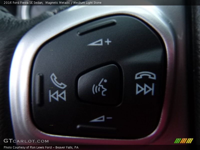 Magnetic Metallic / Medium Light Stone 2016 Ford Fiesta SE Sedan