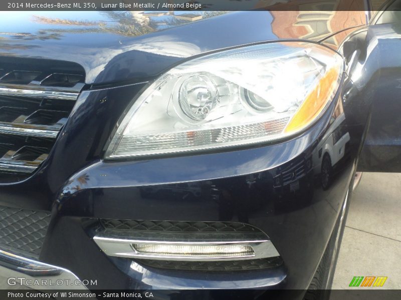 Lunar Blue Metallic / Almond Beige 2014 Mercedes-Benz ML 350