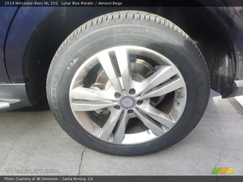Lunar Blue Metallic / Almond Beige 2014 Mercedes-Benz ML 350