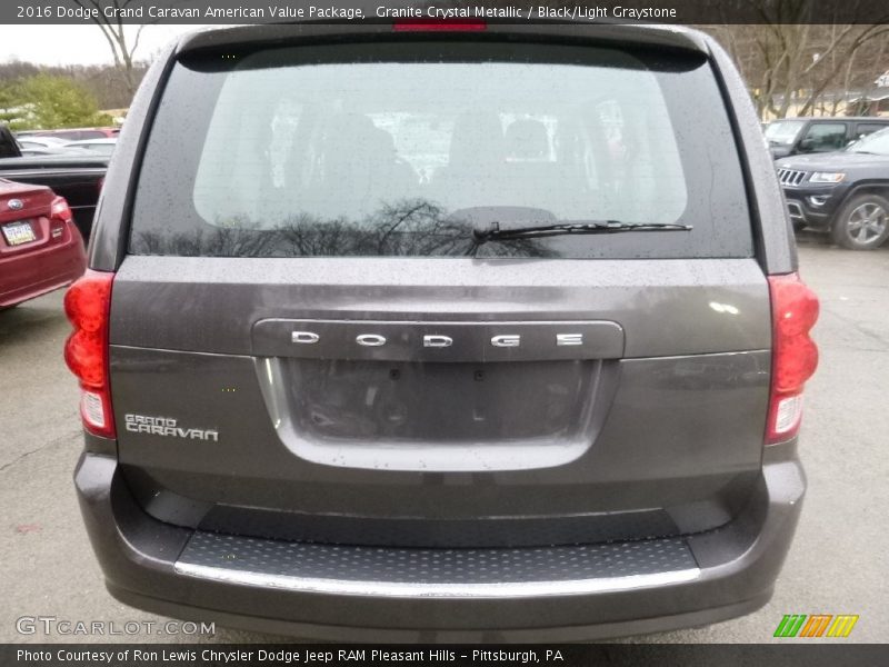Granite Crystal Metallic / Black/Light Graystone 2016 Dodge Grand Caravan American Value Package