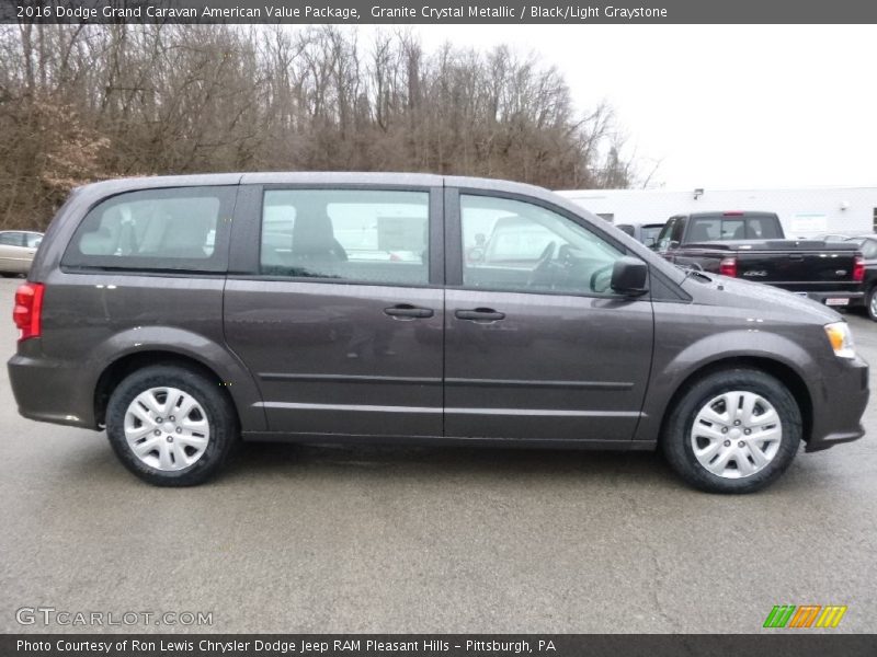 Granite Crystal Metallic / Black/Light Graystone 2016 Dodge Grand Caravan American Value Package