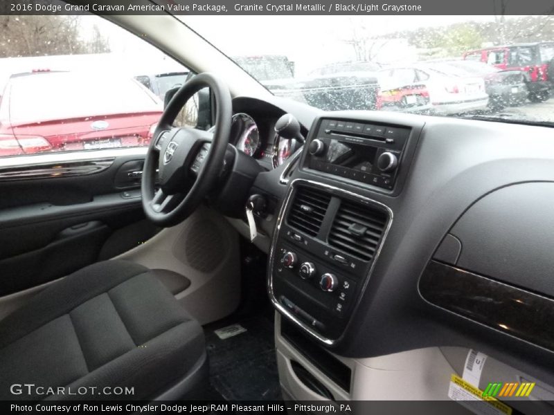 Granite Crystal Metallic / Black/Light Graystone 2016 Dodge Grand Caravan American Value Package