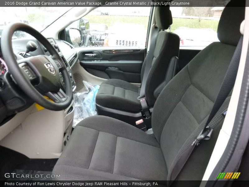 Granite Crystal Metallic / Black/Light Graystone 2016 Dodge Grand Caravan American Value Package
