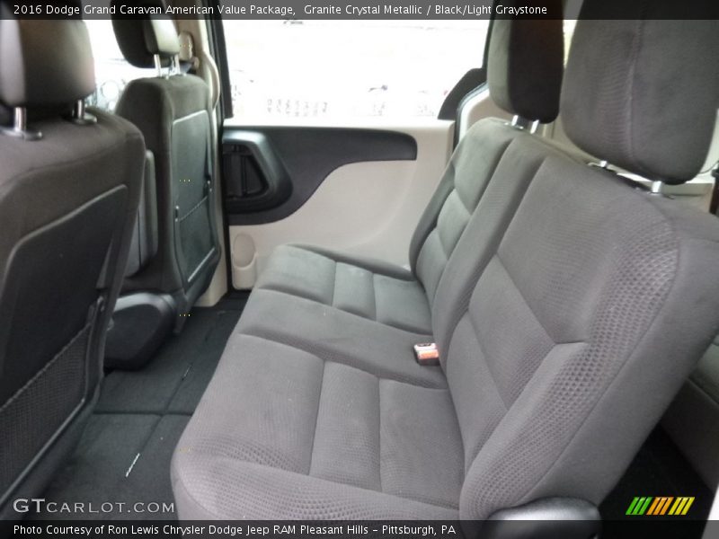 Granite Crystal Metallic / Black/Light Graystone 2016 Dodge Grand Caravan American Value Package