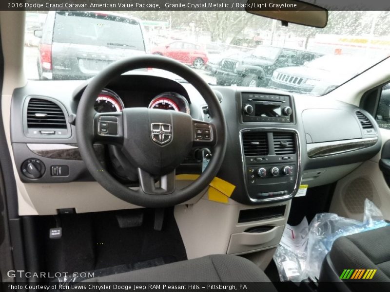 Granite Crystal Metallic / Black/Light Graystone 2016 Dodge Grand Caravan American Value Package