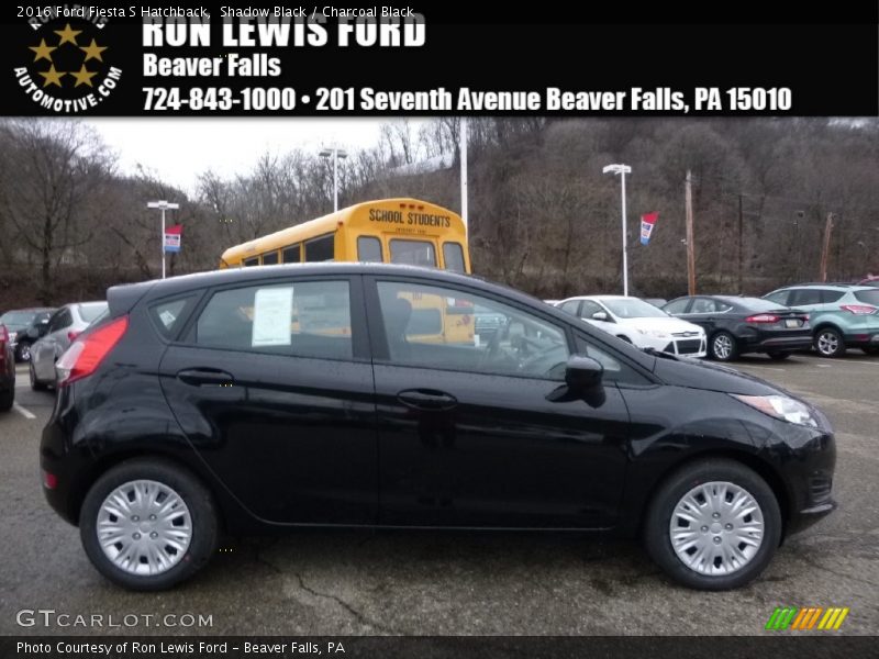 Shadow Black / Charcoal Black 2016 Ford Fiesta S Hatchback