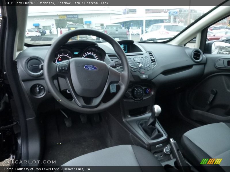 Charcoal Black Interior - 2016 Fiesta S Hatchback 