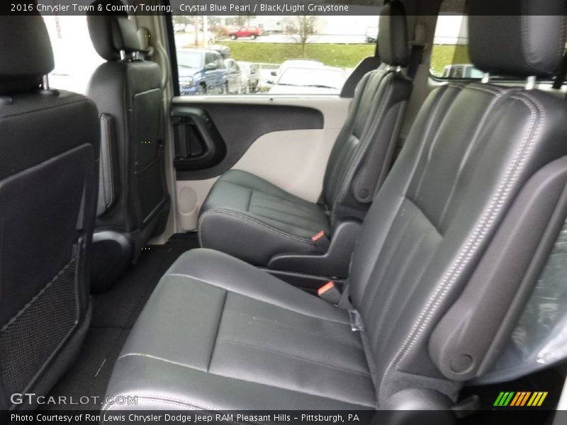 Crystal Blue Pearl / Black/Light Graystone 2016 Chrysler Town & Country Touring