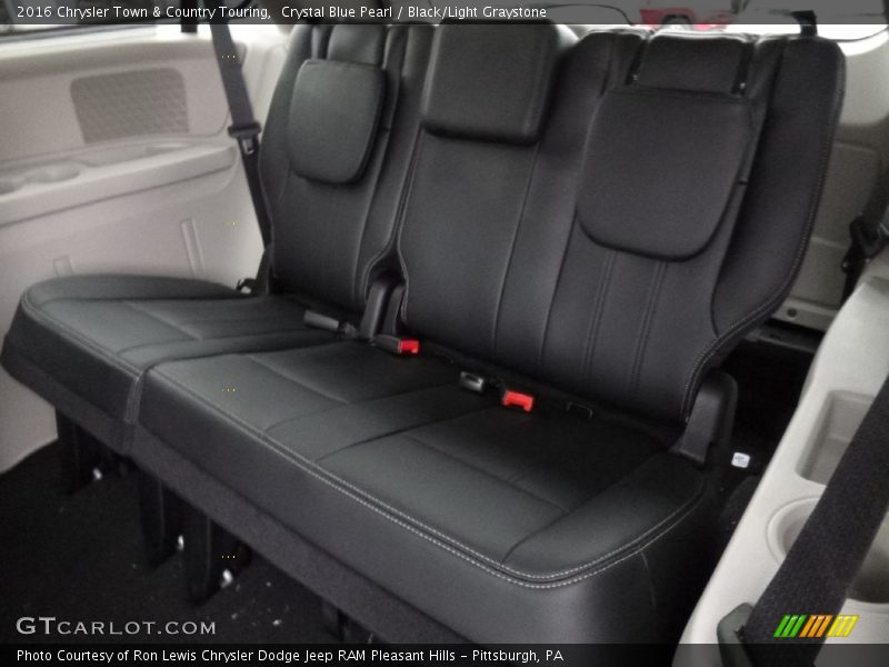 Crystal Blue Pearl / Black/Light Graystone 2016 Chrysler Town & Country Touring