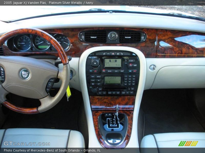 Platinum Silver Metallic / Ivory 2005 Jaguar XJ Vanden Plas