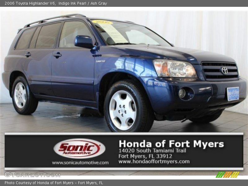 Indigo Ink Pearl / Ash Gray 2006 Toyota Highlander V6