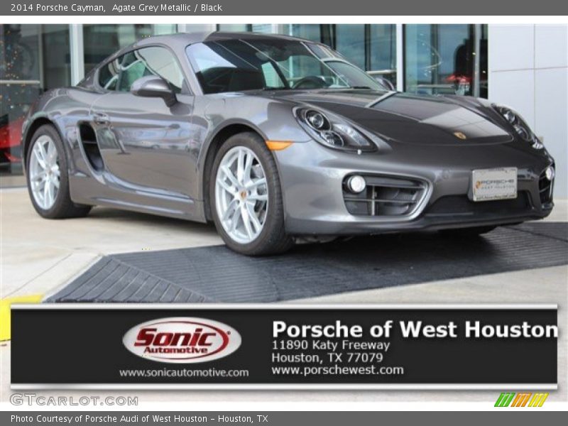 Agate Grey Metallic / Black 2014 Porsche Cayman