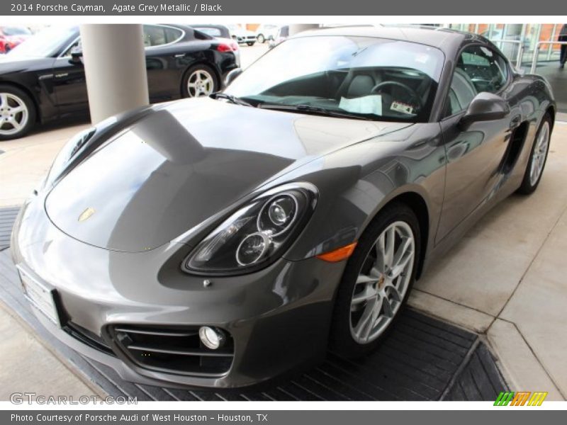 Agate Grey Metallic / Black 2014 Porsche Cayman