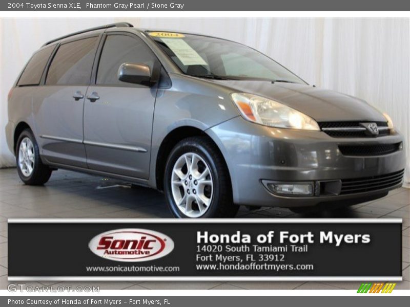 Phantom Gray Pearl / Stone Gray 2004 Toyota Sienna XLE