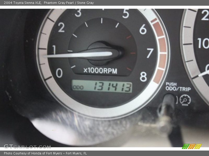 Phantom Gray Pearl / Stone Gray 2004 Toyota Sienna XLE