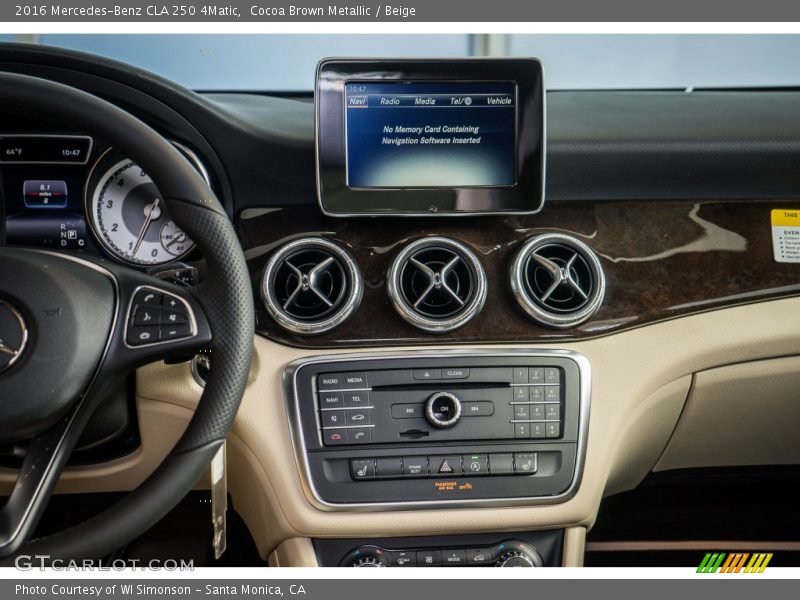 Cocoa Brown Metallic / Beige 2016 Mercedes-Benz CLA 250 4Matic