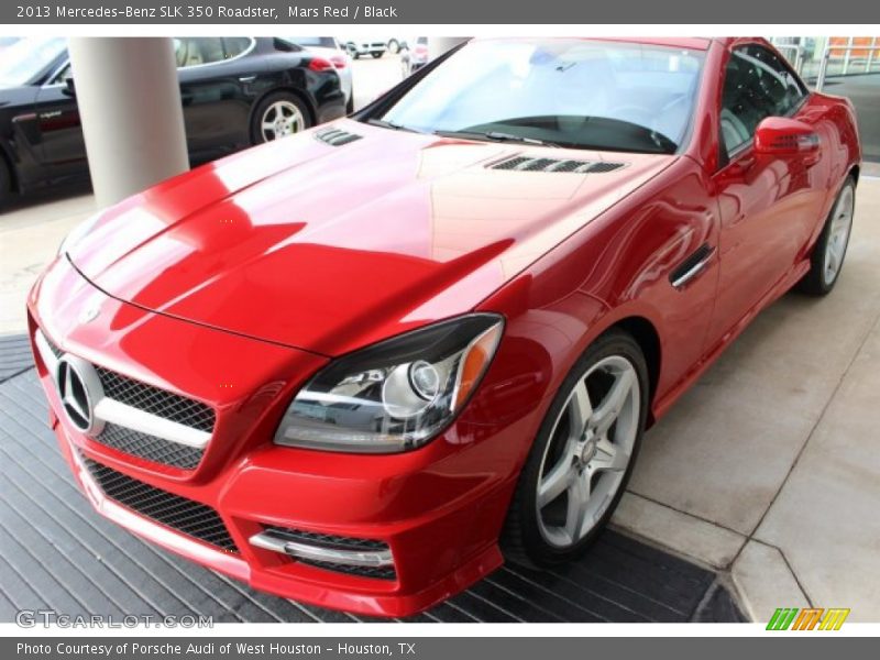 Mars Red / Black 2013 Mercedes-Benz SLK 350 Roadster