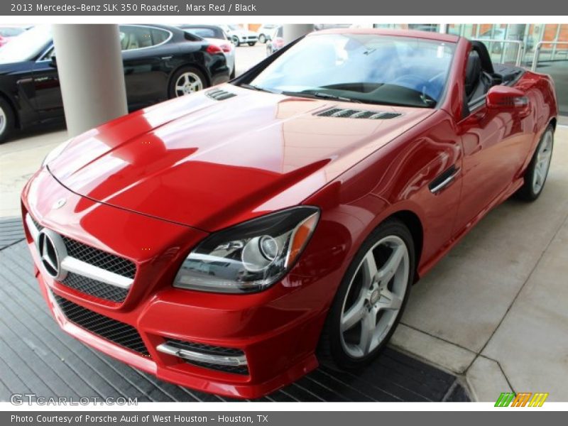 Mars Red / Black 2013 Mercedes-Benz SLK 350 Roadster