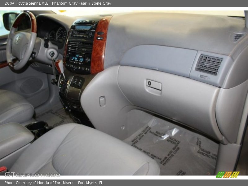 Phantom Gray Pearl / Stone Gray 2004 Toyota Sienna XLE