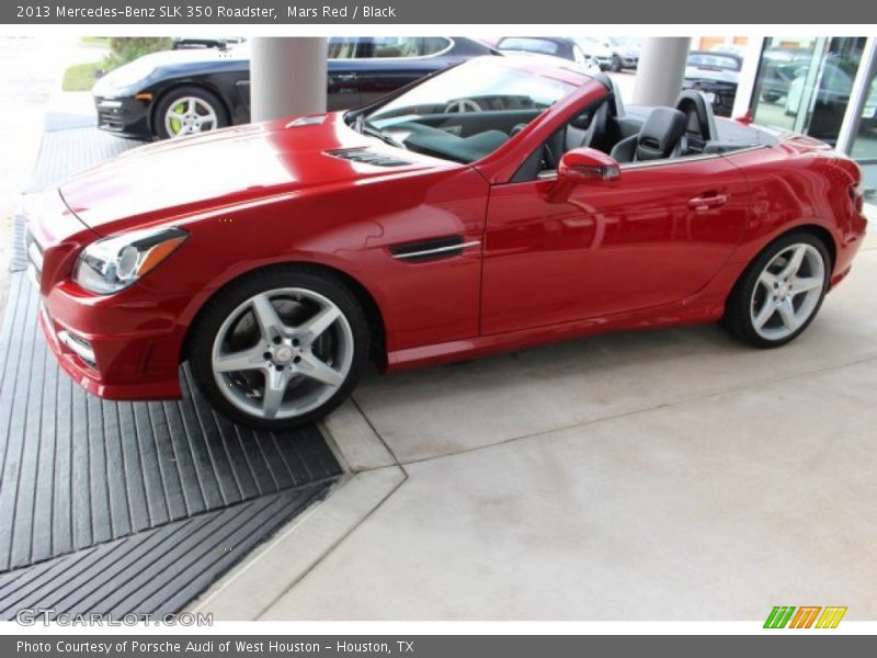 Mars Red / Black 2013 Mercedes-Benz SLK 350 Roadster
