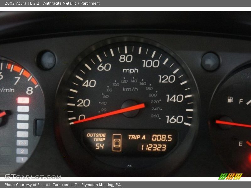 Anthracite Metallic / Parchment 2003 Acura TL 3.2