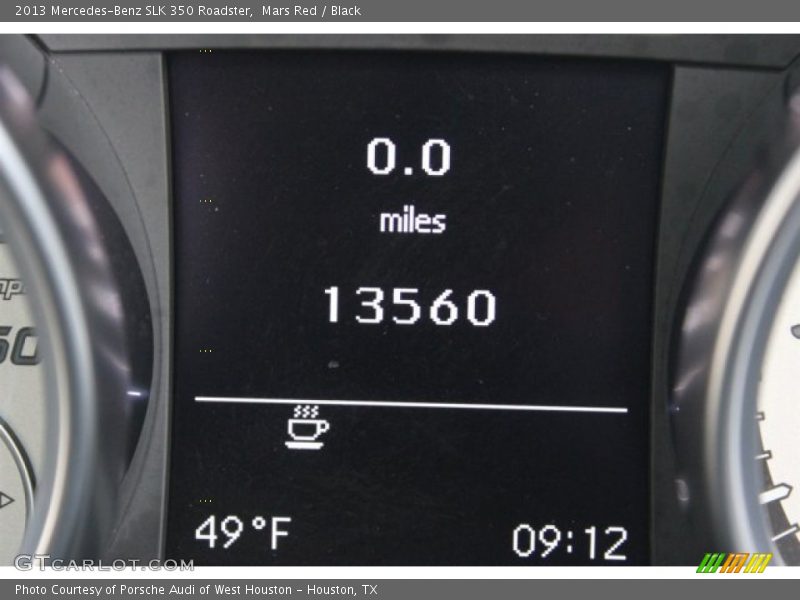 Mars Red / Black 2013 Mercedes-Benz SLK 350 Roadster