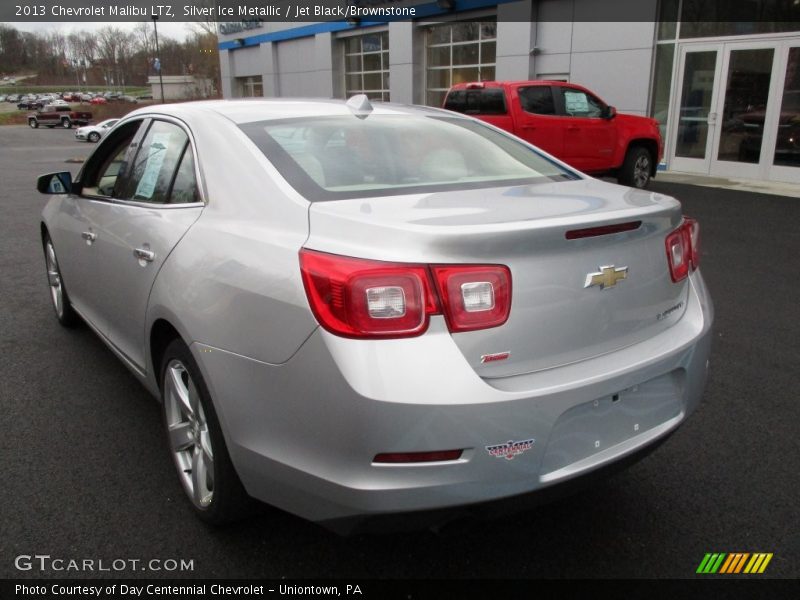 Silver Ice Metallic / Jet Black/Brownstone 2013 Chevrolet Malibu LTZ