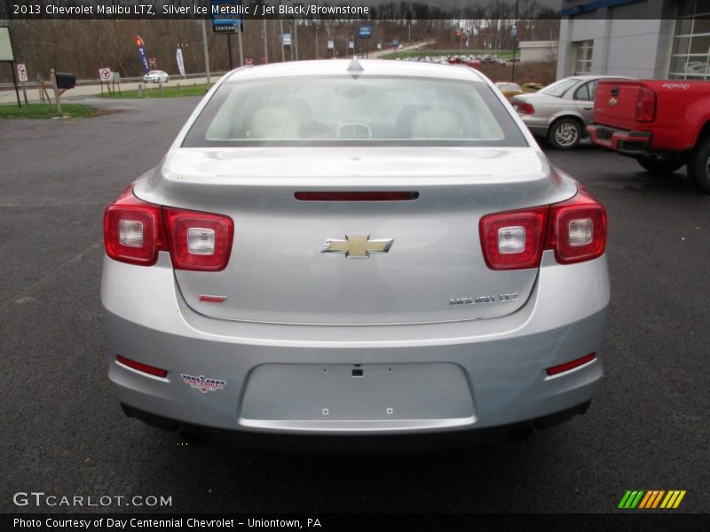 Silver Ice Metallic / Jet Black/Brownstone 2013 Chevrolet Malibu LTZ