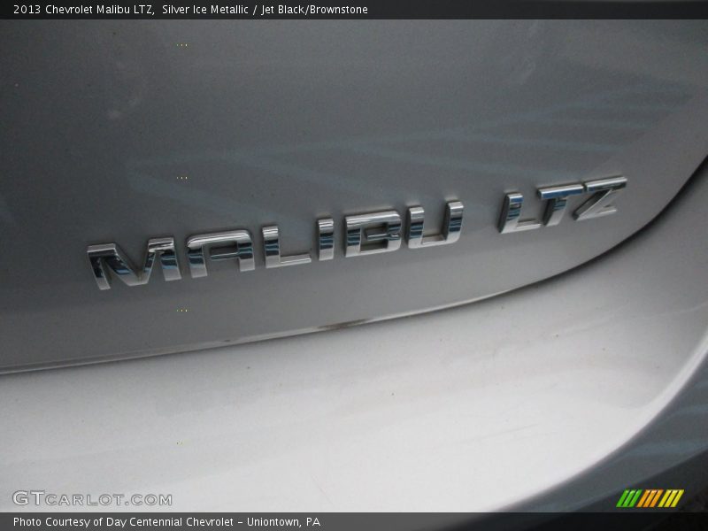 Silver Ice Metallic / Jet Black/Brownstone 2013 Chevrolet Malibu LTZ