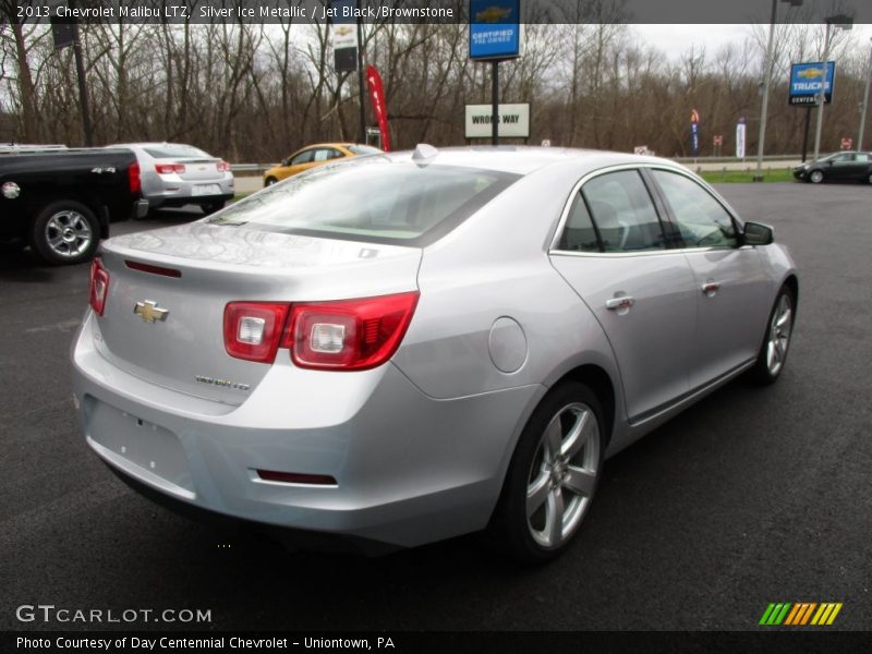 Silver Ice Metallic / Jet Black/Brownstone 2013 Chevrolet Malibu LTZ