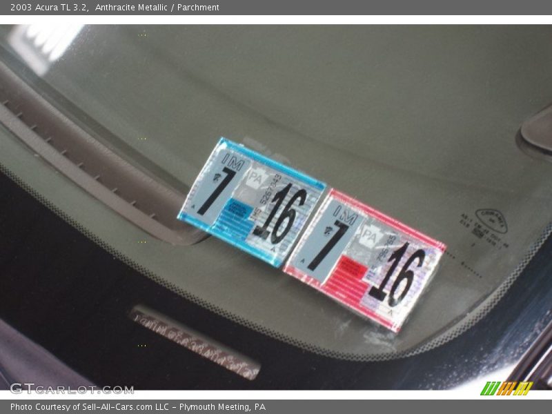 Anthracite Metallic / Parchment 2003 Acura TL 3.2
