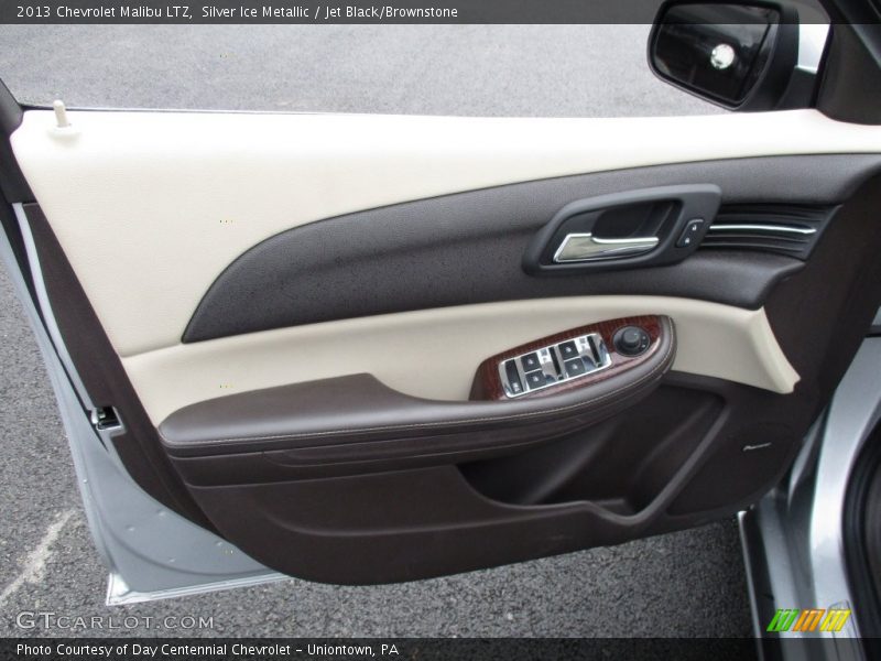 Silver Ice Metallic / Jet Black/Brownstone 2013 Chevrolet Malibu LTZ