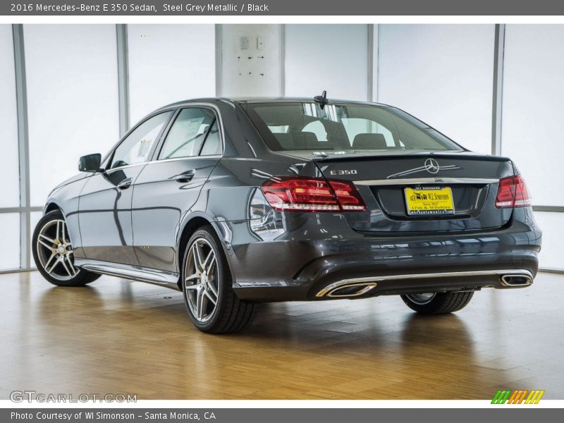 Steel Grey Metallic / Black 2016 Mercedes-Benz E 350 Sedan