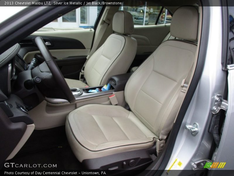 Silver Ice Metallic / Jet Black/Brownstone 2013 Chevrolet Malibu LTZ