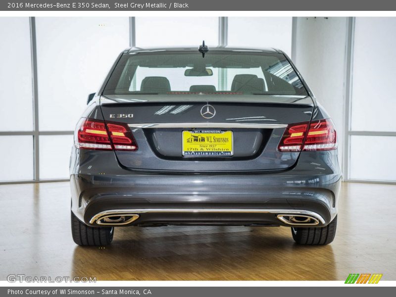 Steel Grey Metallic / Black 2016 Mercedes-Benz E 350 Sedan