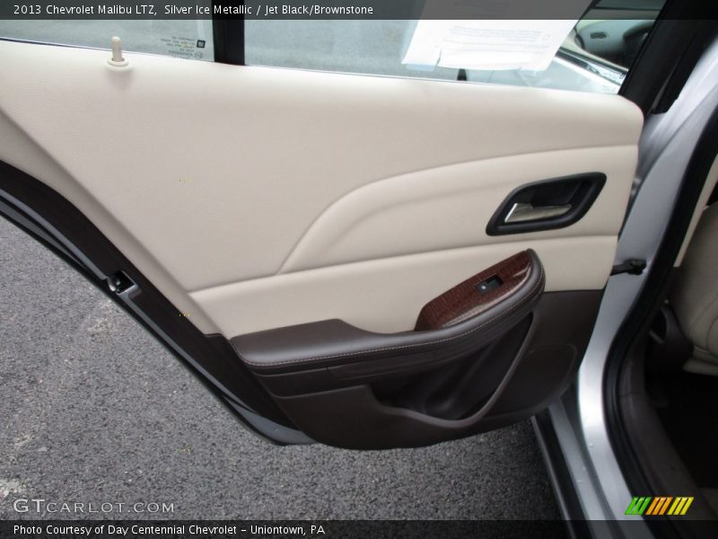 Silver Ice Metallic / Jet Black/Brownstone 2013 Chevrolet Malibu LTZ