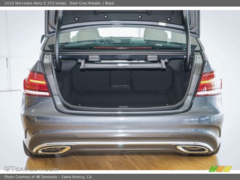 Steel Grey Metallic / Black 2016 Mercedes-Benz E 350 Sedan