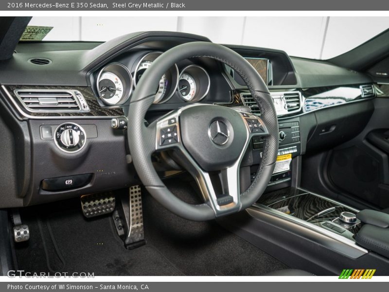 Steel Grey Metallic / Black 2016 Mercedes-Benz E 350 Sedan