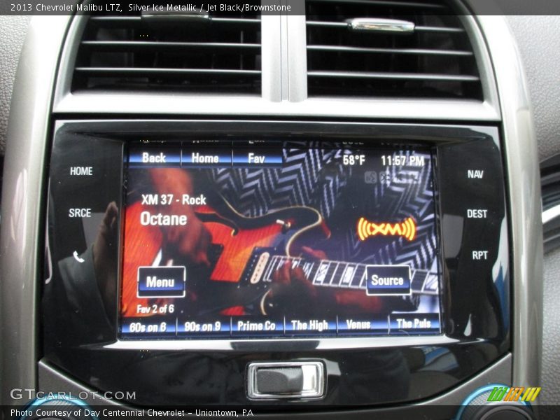 Silver Ice Metallic / Jet Black/Brownstone 2013 Chevrolet Malibu LTZ