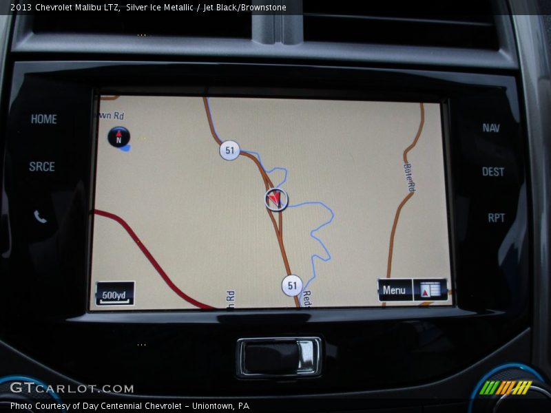 Silver Ice Metallic / Jet Black/Brownstone 2013 Chevrolet Malibu LTZ