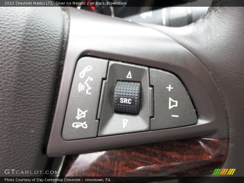 Silver Ice Metallic / Jet Black/Brownstone 2013 Chevrolet Malibu LTZ