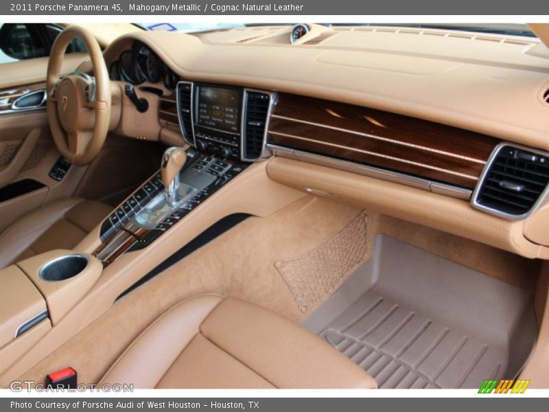 Mahogany Metallic / Cognac Natural Leather 2011 Porsche Panamera 4S