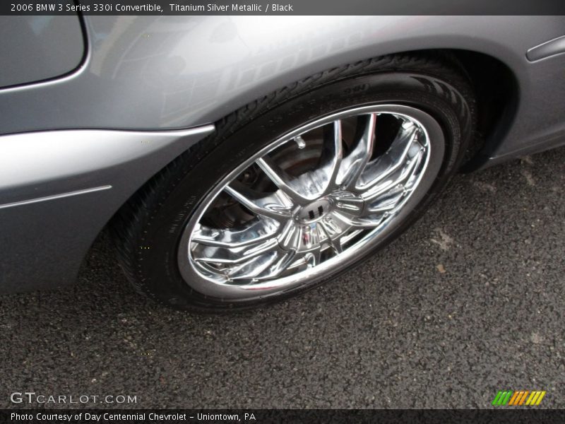 Titanium Silver Metallic / Black 2006 BMW 3 Series 330i Convertible