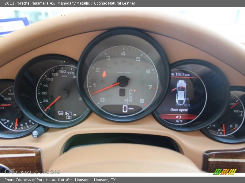 Mahogany Metallic / Cognac Natural Leather 2011 Porsche Panamera 4S
