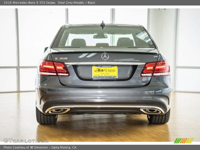 Steel Grey Metallic / Black 2016 Mercedes-Benz E 350 Sedan