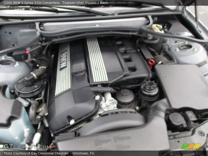 Titanium Silver Metallic / Black 2006 BMW 3 Series 330i Convertible